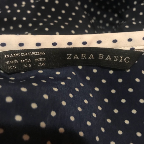 (Zara Basic) Polka dot blouse - Picture 4 of 4